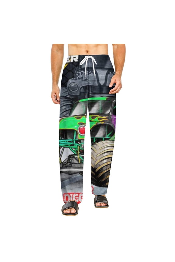 Home Pajamas Monster-Jam Unisex Soft And Comfortable Pajama Pants For Mens Womens Nightgown