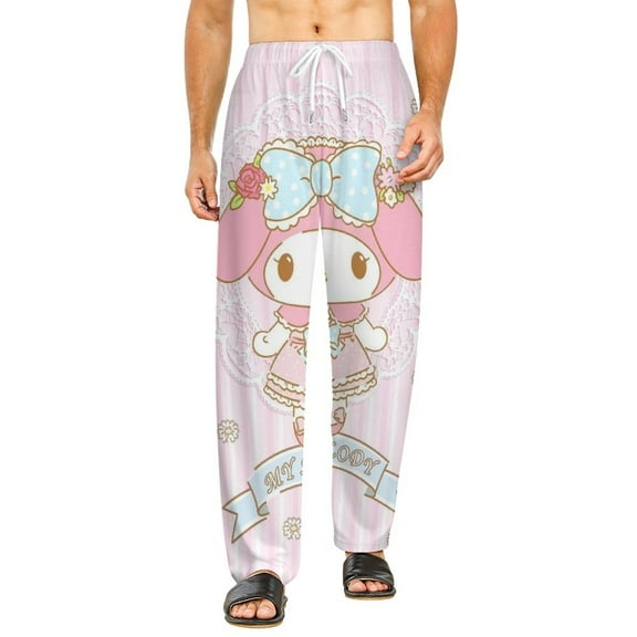 Home Pajamas My Melody Unisex Soft And Comfortable Pajama Pants For Mens Womens Nightgown