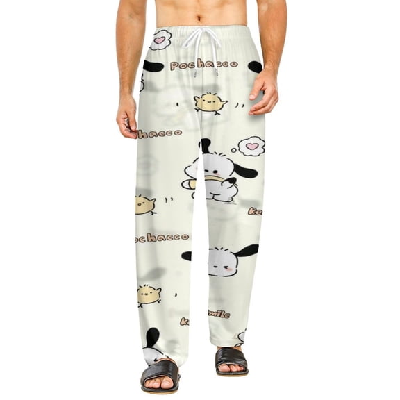 Home Pajamas Pochacco Unisex Soft And Comfortable Pajama Pants For Mens Womens Nightgown