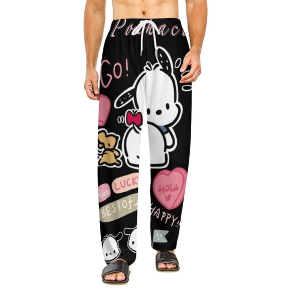 Home Pajamas Pochacco Unisex Soft And Comfortable Pajama Pants For Mens Womens Nightgown