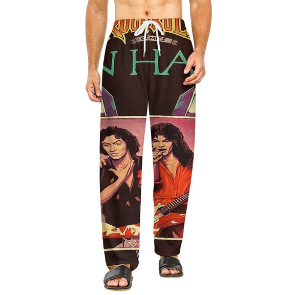 Home Pajamas Van Halen Unisex Soft And Comfortable Pajama Pants For Mens Womens Nightgown