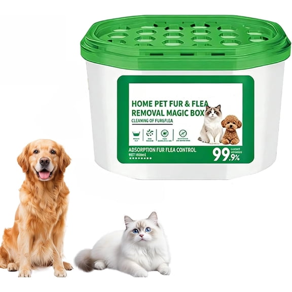 Home Pet Fur & Odor Removal Magic Box, 2026 New Indoor Air Purification Dust Removal Magic Box for Pet Areas, Long-Lasting & High Efficiency Automatic Dust Collector for Home, Office, Bedroom (1 Pcs)