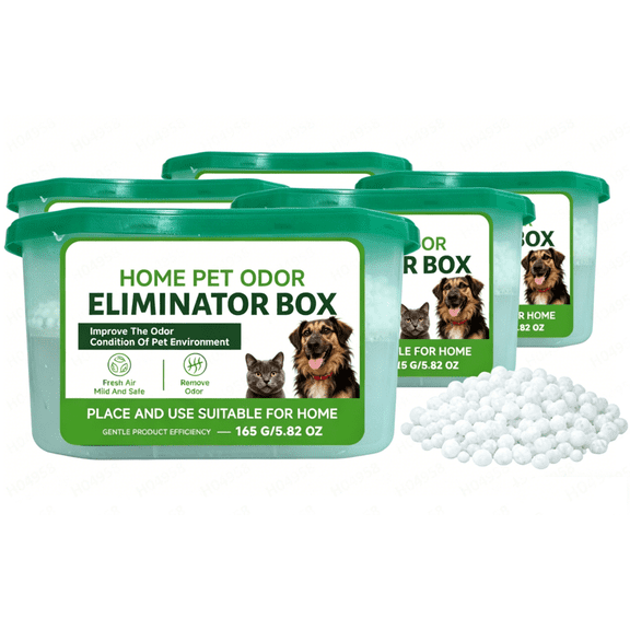 Home Pet Fur & Odor Removal Magic Box, Indoor Air Purification Dust Removal Magic Box for Home Pet Hair, Portable Odor Eliminator & Dust Collector for Bedroom, Living Room (5PCS)