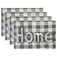 thumbnail image 1 of Home Plaid 12×18 inch Placemats Heat Resistant Washable Foldable Rectangular Placemats Set Decoration Indoor Outdoor for Kitchen Dining Table 6PCs, 1 of 8