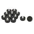 thumbnail image 1 of Home Plastic Base Adjustable Leveling Foot Furniture Glide M8mm Thread Dia 12pcs, 1 of 1