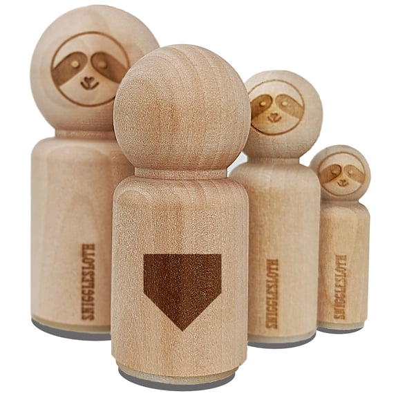 Home Plate Baseball Rubber Stamp for Scrapbooking Crafting Stamping - Medium 1 Inch
