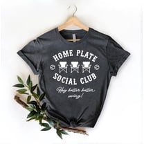 Home Plate Social Club T-Shirt, Baseball Shirt, Game Day Shirt,Baseball Season Tee,Baseball Mom ,Baseball Mama Shirt,Family Baseball Tee Tshirt All Size S-5XL