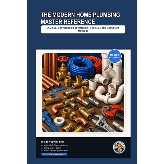Home Plumbing Guides The Modern Home Plumbing Master Reference: A Visual Encyclopedia of Materials, Tools, and Code-Compliant Methods, (Paperback)