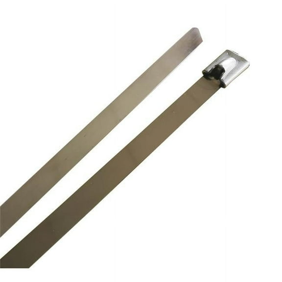 Home Plus 3005057 14 in. Ball Lock Cable Tie, Silver - Pack of 5