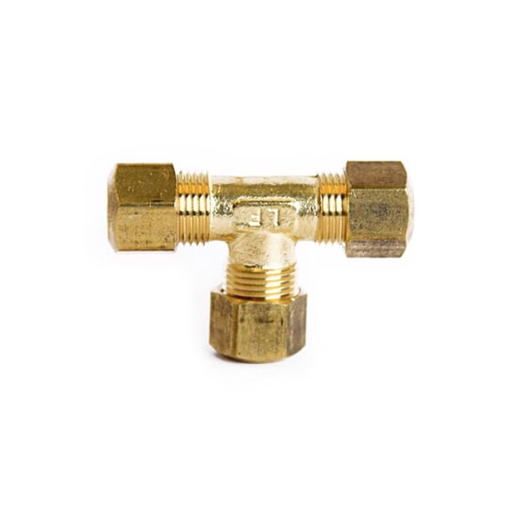 Home Plus 4016477 0.31 Compression x 0.31 in. Compression Brass Tee - Pack of 5