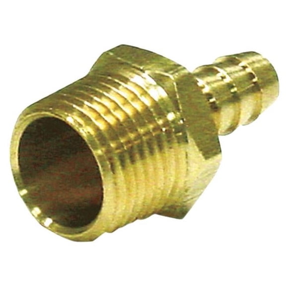 Home Plus 4016622 0.38 x 0.75 in. Brass Adapter, Yellow - Pack of 5