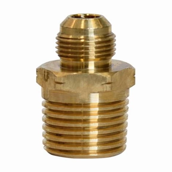 Home Plus 4016674 0.38 in. Fine Thread Flare x 0.5 in. Male Brass Connector - Pack of 5