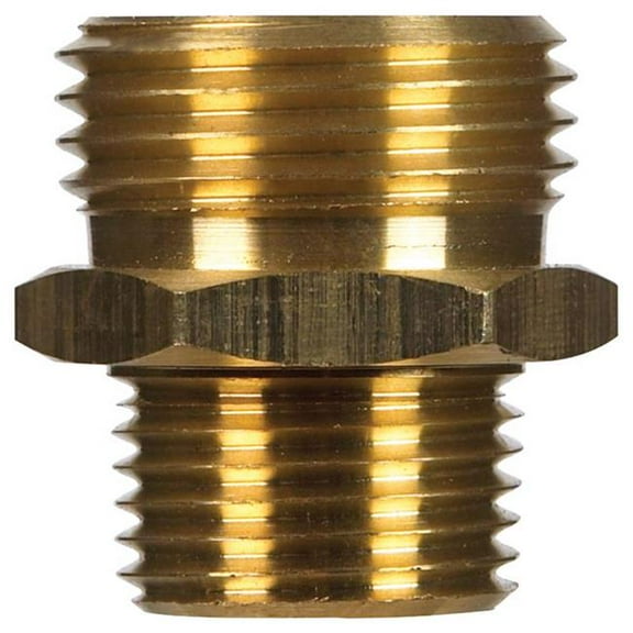 Home Plus 4016818 0.75 x 0.5 in. Brass Hose Adapter, Gold - Pack of 5