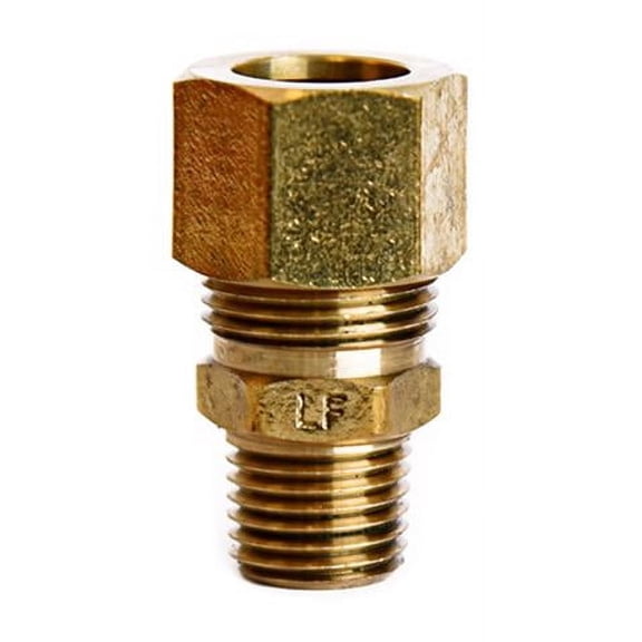 Home Plus 4016920 0.5 Compression x 0.25 in. MPT Brass Connector - Pack of 5