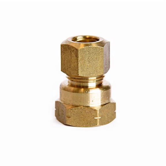 Home Plus 4016933 0.38 Compression x 0.38 in. FPT Brass Coupling - Pack of 5