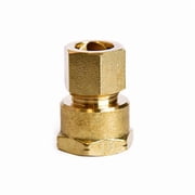 Home Plus 4016935 0.5 Compression x 0.5 in. FPT Brass Coupling - Pack of 5