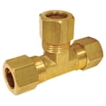 thumbnail image 1 of Home Plus 4016979 0.38 Compression x 0.38 in. Compression Brass Tee - Pack of 5, 1 of 2