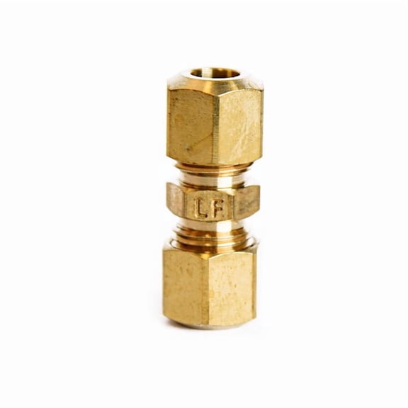 Home Plus 4016985 0.25 Compression x 0.25 in. Compression Yellow Brass Union - Pack of 5