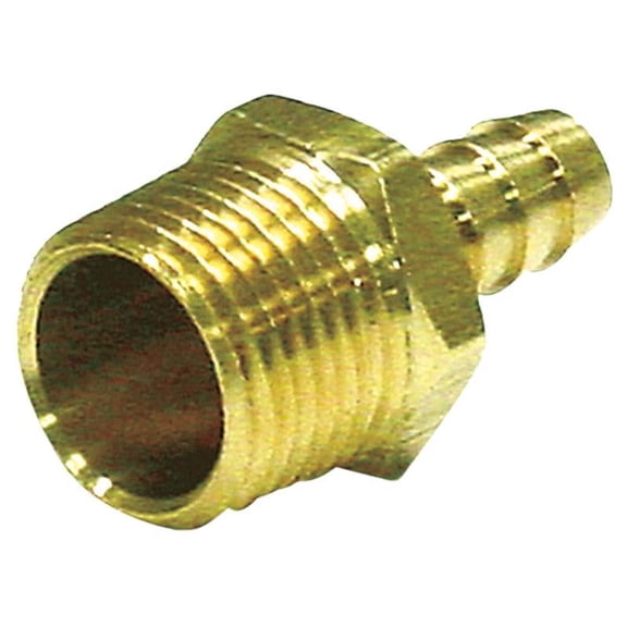 Home Plus 4017079 0.25 x 0.25 in. Brass Adapter, Gold - Pack of 5