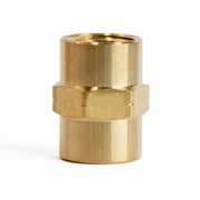 Home Plus 4017328 0.25 FPT x 0.25 in. FPT Brass Coupling - Pack of 5