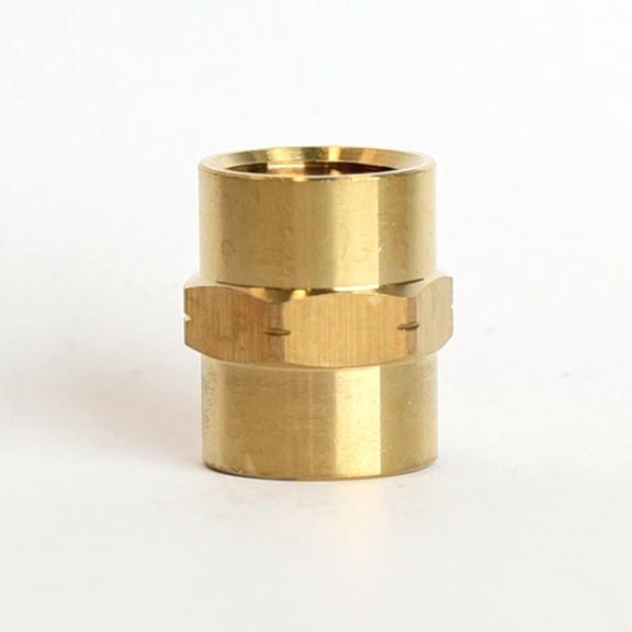 Home Plus 4017330 0.38 FPT x 0.38 in. FPT Brass Coupling - Pack of 5