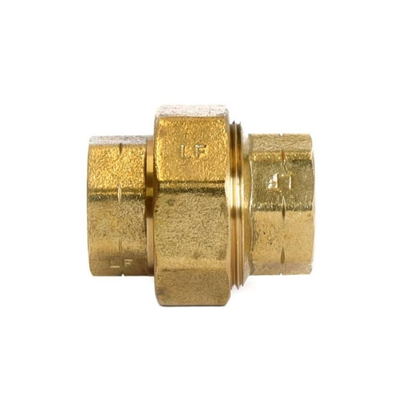 Home Plus 4017414 0.75 FPT x 0.75 in. FPT Yellow Brass Union - Pack of 5