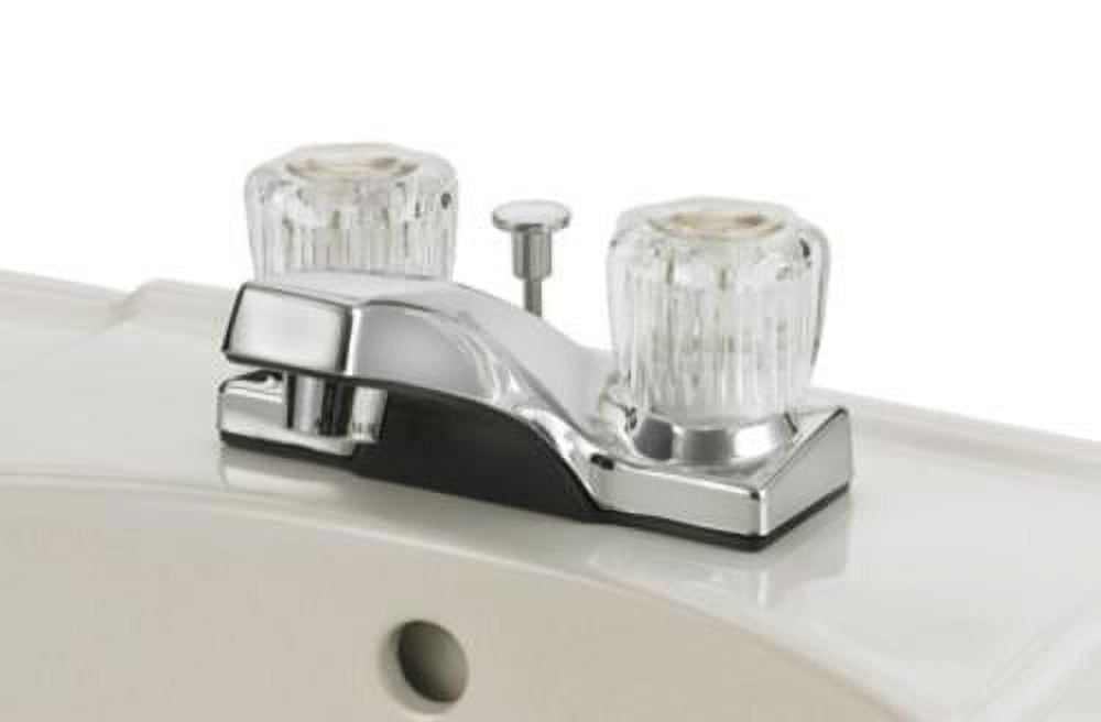 Home Plus 4224P-CP Centerset Bathroom Sink Faucet Chrome 4" Chrome