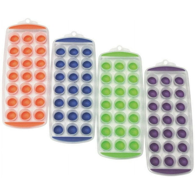 Home Plus Assorted Colors Plastic Ice Cube Trays