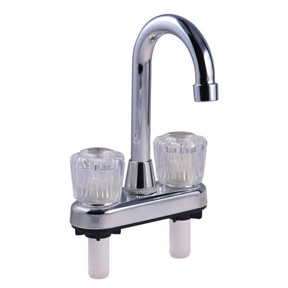 Home Plus Classic Two Handle Bar Faucet, Chrome