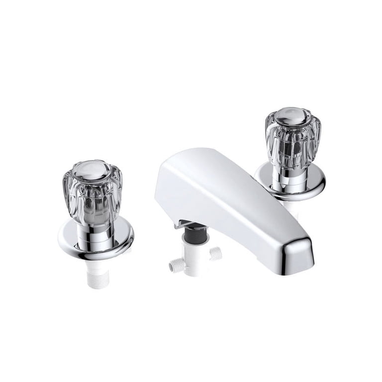RV Roman Tub Filler Faucet - Chrome Mobile Home Bathroom Tub Faucet With Two Handles