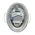 thumbnail image 1 of Home Plus 6392112 12.75 x 17.37 in. Durable Foil Oval Roaster Pan - Silver- pack of 12, 1 of 3