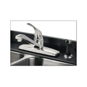 Home Plus Traditional One Handle Kitchen Faucet with Deck Mount Side Sprayer, Chrome