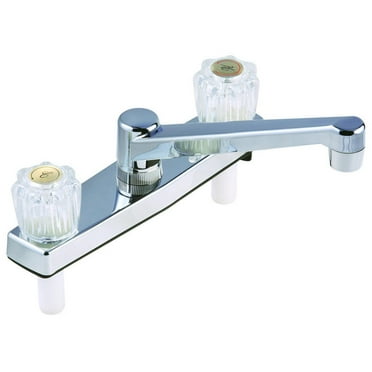 Home Plus Traditional Two Handle Kitchen Faucet, Chrome