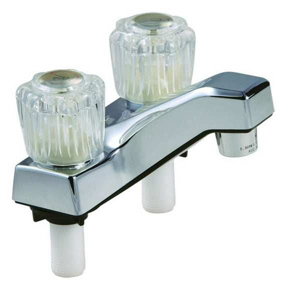 Home Plus Traditional Two Handle Lavatory Faucet, Chrome