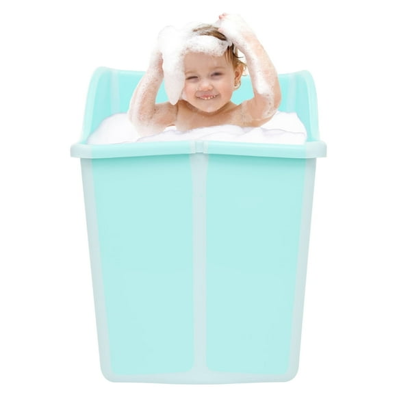 Home Portable Bathtub,Foldable Mini Bathtub for Children,Kids Folding Water Tub Sauna Spa Soaking Bath Bathtub Collapsible Bathtub -22.45gal
