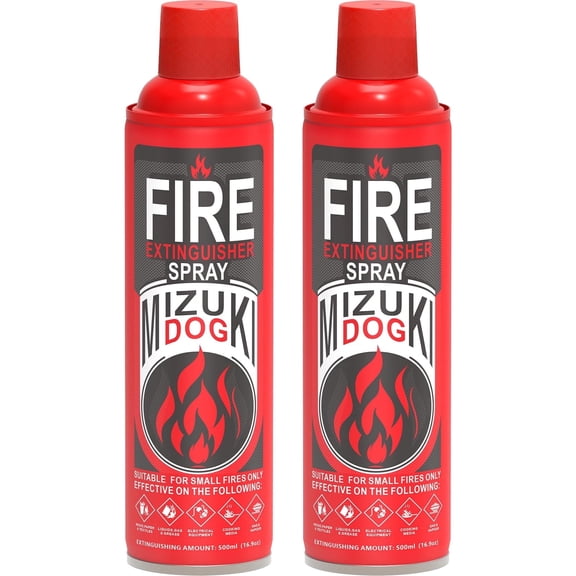 Home Portable Fire Extinguisher - 2-Pack Water-Based Fire Extinguishers - Small Fire Extinguishers for Warehouses, Kitchens, and Outdoor Camping
