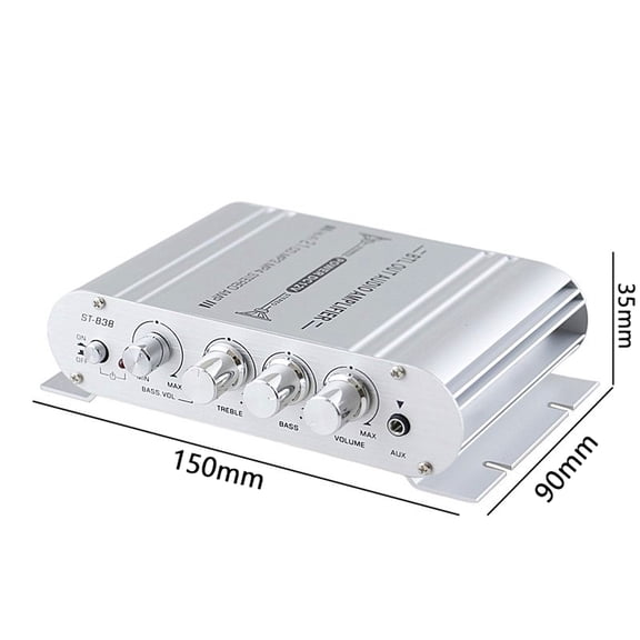 Home Power Hi-fi Digital Hi-Fi Power Amplifier 2.1CH Subwoofer Stereo Audio Player Car Motorcycle Home Power Amplifier