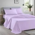 thumbnail image 1 of Home Prides 100% Cotton Queen Sheets Set, 500 Thread Count, Luxury Soft Sateen 4-Piece Bedding Set, 15" deep pocket, OEKO-TEX Certified Bed Sheets, Light Lilac Pink, 1 of 8