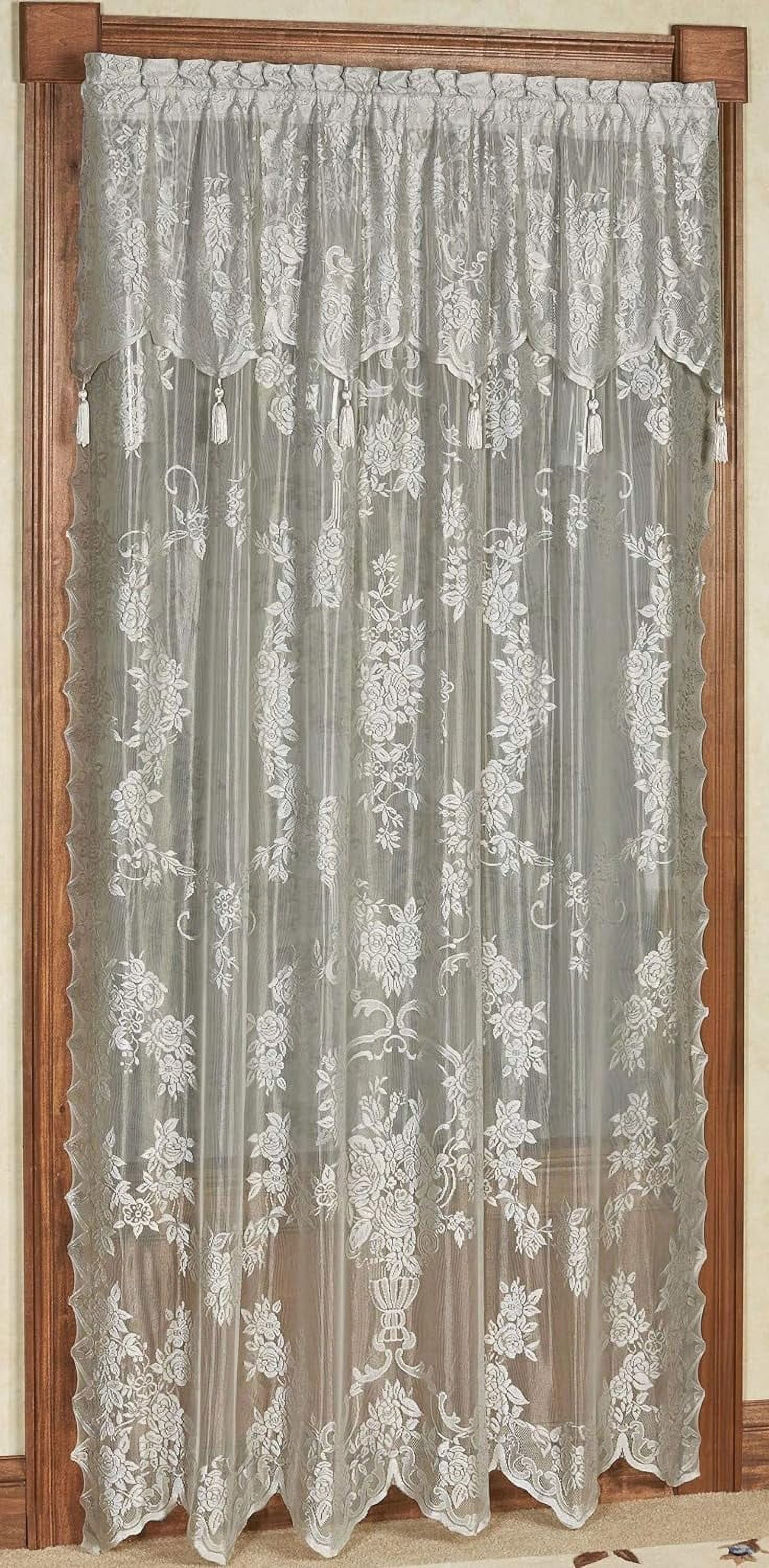 Home Products Carly Lace Panel with Attached Valance, 56
