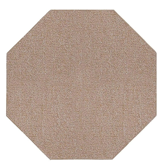 Home Queen Color World Collection Indoor Outdoor Area Rug Beige - 2' Octagon