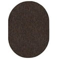 thumbnail image 1 of Home Queen Color World Collection Indoor Outdoor Area Rug Chocolate - 6' x 9' Oval, 1 of 5