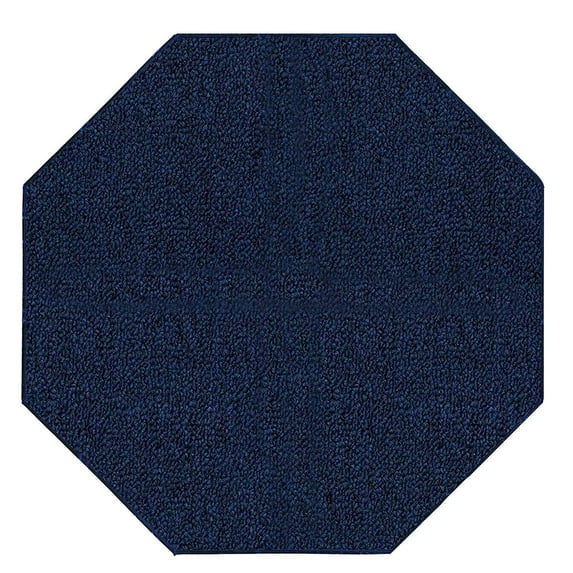 Home Queen Color World Collection Indoor Outdoor Area Rug Navy - 8' Octagon