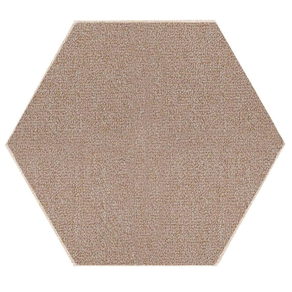 Home Queen Color World Collection Pet Friendly Indoor Outdoor Area Rug Beige - 8' Hexagon