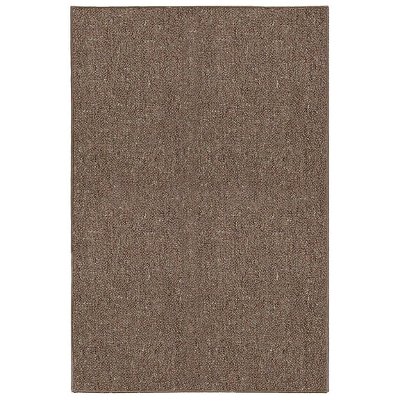 Home Queen Color World Collection Pet Friendly Indoor Outdoor Area Rug Brown - 1.5' x 2.25'