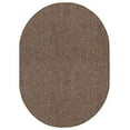 thumbnail image 1 of Home Queen Color World Collection Pet Friendly Indoor Outdoor Area Rug Brown - 6' x 9' Oval, 1 of 5