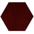 thumbnail image 1 of Home Queen Color World Collection Pet Friendly Indoor Outdoor Area Rug Burgundy - 10' Hexagon, 1 of 4