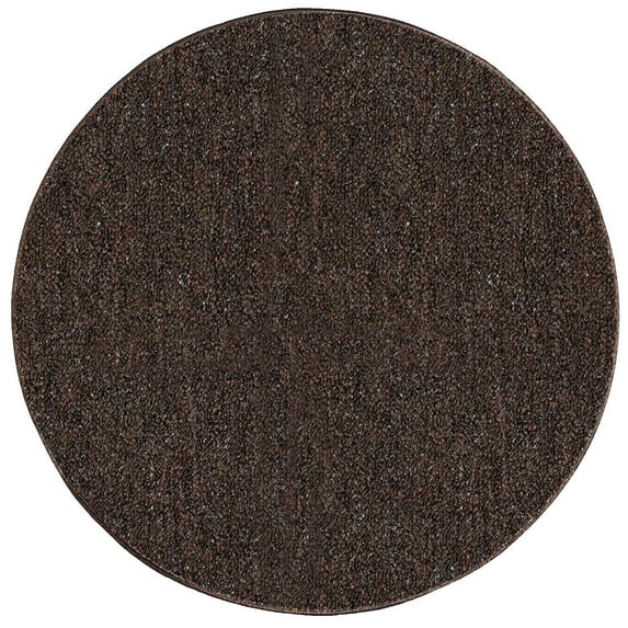 Home Queen Color World Collection Pet Friendly Indoor Outdoor Area Rug Chocolate - 2' Round