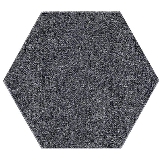 Home Queen Color World Collection Pet Friendly Indoor Outdoor Area Rug Grey - 2' Hexagon