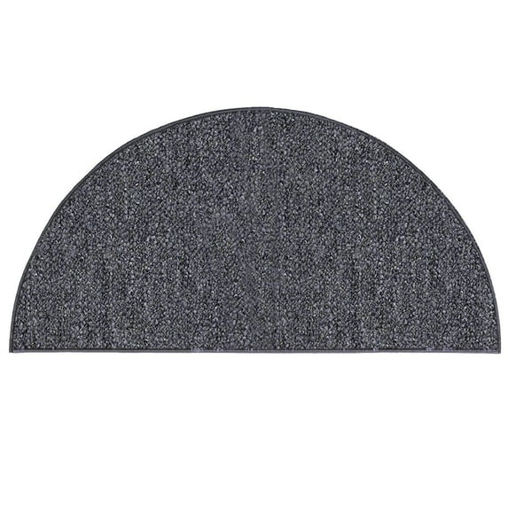 Home Queen Color World Collection Pet Friendly Indoor Outdoor Area Rug Grey - 60" x 120" Half Round