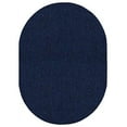 thumbnail image 1 of Home Queen Color World Collection Pet Friendly Indoor Outdoor Area Rug Navy - 9' x 12' Oval, 1 of 5